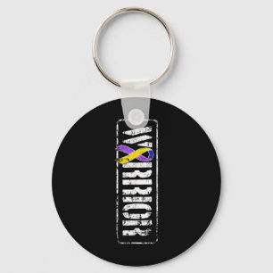 Blaaskankerbewustzijn - Military Warrior Ribbon Sleutelhanger