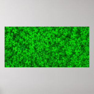 Blaasklaver groene shamrock spring poster