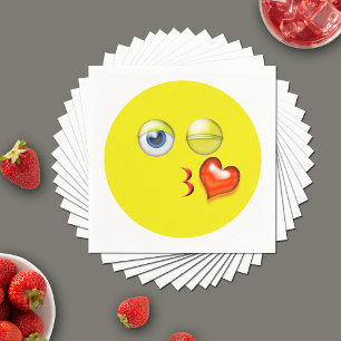 Blaaskus Liefde Hart Emoji Servet