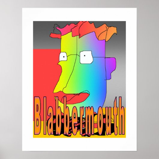Blabbermouth Comic Poster White Border (Voorkant)