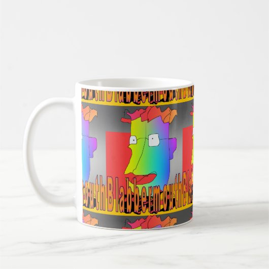 Blabbermouth Funny Mug (Gauche)
