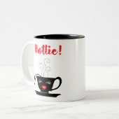 Black 11 oz Two-Tone Mok (Voorkant links)