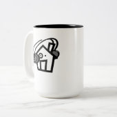 Black 15 oz Two-Tone Mok (Voorkant links)