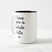 Black 15 oz Two-Tone Mok (Voorkant links)