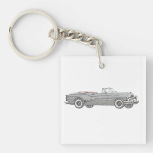 Black 1953 Buick Skylark Convertible Coupe Acrylic Sleutelhanger