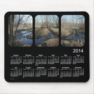 Black 2014 Landscape Calendar Muismat