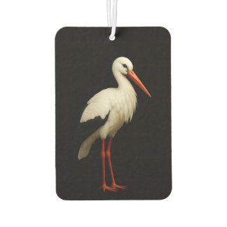 Black 4 Luxe Car Air Fresheners, Graceful Stork Luchtverfrisser