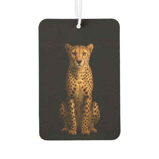 Black 4 Luxe Car Air Fresheners, Sleek Cheetah Luchtverfrisser (Achterkant)