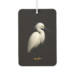 Black 4 Luxe Car Air Fresheners, Snowy Egret Luchtverfrisser