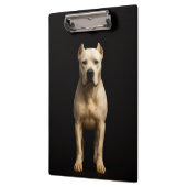 Black 4 Luxe Clipboard, Bold Dogo Argentino Klembord (Links)