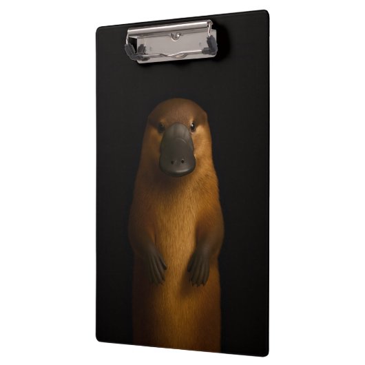Black 4 Luxe Clipboard, Elegant Platypus Klembord (Links)