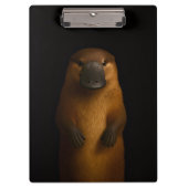 Black 4 Luxe Clipboard, Elegant Platypus Klembord (Voorkant)