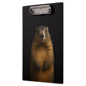 Black 4 Luxe Clipboard, Fluffy Marmot Klembord (Links)