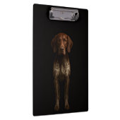 Black 4 Luxe Clipboard, German Pointer Dog Klembord (Rechts)