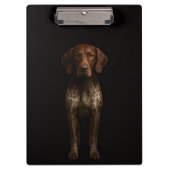 Black 4 Luxe Clipboard, German Pointer Dog Klembord (Voorkant)