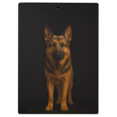 Black 4 Luxe Clipboard, German Shepherd Dog Klembord (Achterkant)