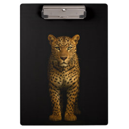 Black 4 Luxe Clipboard, Majestic Leopard Klembord