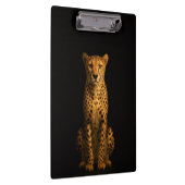 Black 4 Luxe Clipboard, Sleek Cheetah Klembord (Rechts)