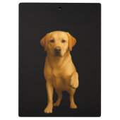 Black 4 Luxe Clipboard, Tender Labrador Klembord (Achterkant)