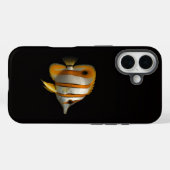 Black 4 Luxe coque iPhone 16 Mate, Poisson-papillo (Verso (horizontal))