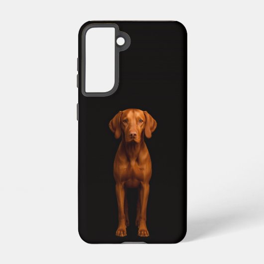 Black 4 Luxe Galaxy S21 Case, Agile Vizsla Dog Samsung Galaxy Hoesje (Achterkant)