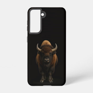 Black 4 Luxe  Galaxy S21 Case, American Bison Samsung Galaxy Hoesje