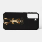 Black 4 Luxe  Galaxy S21 Case, Aussie Shepherd Samsung Galaxy Hoesje (Achterkant horizontaal)