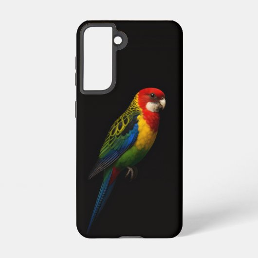 Black 4 Luxe Galaxy S21 Case, Eastern Rosella Samsung Galaxy Hoesje (Achterkant)