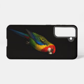 Black 4 Luxe Galaxy S21 Case, Eastern Rosella Samsung Galaxy Hoesje (Achterkant horizontaal)