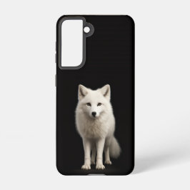 Black 4 Luxe  Galaxy S21 Case, Ivory Arctic Fox Samsung Galaxy Hoesje