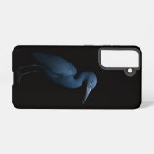 Black 4 Luxe Galaxy S21 Case, Little Blue Heron Samsung Galaxy Hoesje (Achterkant horizontaal)