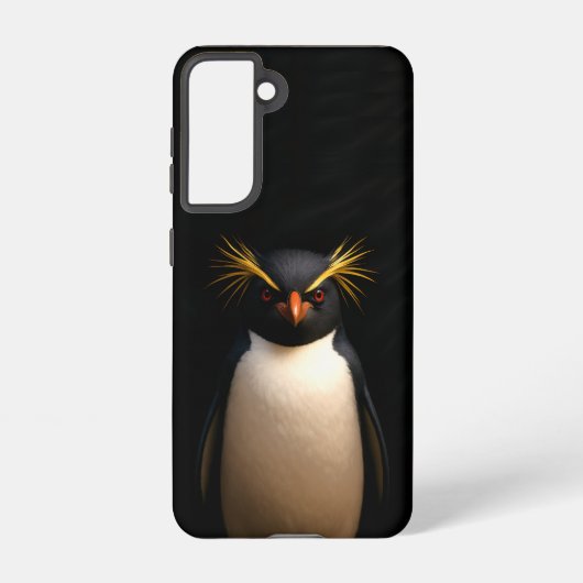 Black 4 Luxe Galaxy S21 Case, Rockhopper Penguin Samsung Galaxy Hoesje (Achterkant)