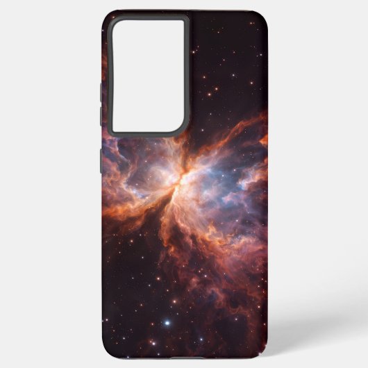 Black 4 Luxe Galaxy S21 Plus, Butterfly Nebula Samsung Galaxy Hoesje (Achterkant)