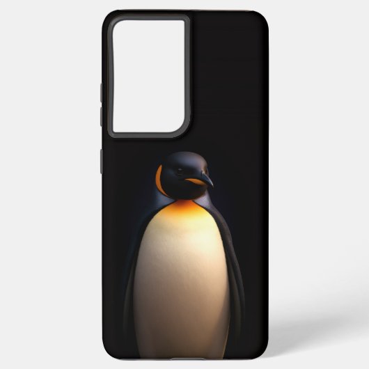 Black 4 Luxe Galaxy S21 Plus, Emperor Penguin Samsung Galaxy Hoesje (Achterkant)