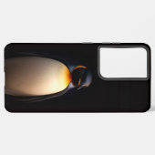 Black 4 Luxe Galaxy S21 Plus, Emperor Penguin Samsung Galaxy Hoesje (Achterkant horizontaal)