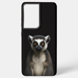 Black 4 Luxe Galaxy S21 Plus, Gentle Lemur Samsung Galaxy Hoesje