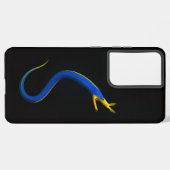 Black 4 Luxe Galaxy S21 Ultra, Blue Ribbon Eel Samsung Galaxy Hoesje (Linkerkant)