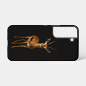 Black 4 Luxe Galaxy S22 Case, Elegant Gazella Samsung Galaxy Hoesje (Achterkant horizontaal)