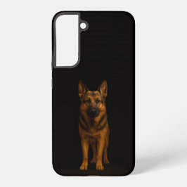 Black 4 Luxe Galaxy S22 Plus, German Shepherd Samsung Galaxy Hoesje