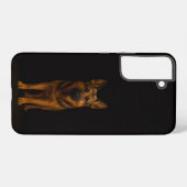 Black 4 Luxe Galaxy S22 Plus, German Shepherd Samsung Galaxy Hoesje (Achterkant horizontaal)