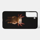 Black 4 Luxe Galaxy S22 Plus, Mexican Axolotl Samsung Galaxy Hoesje (Achterkant horizontaal)