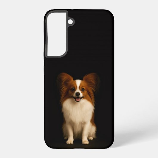 Black 4 Luxe Galaxy S22 Plus, Refined Papillon Samsung Galaxy Hoesje (Achterkant)