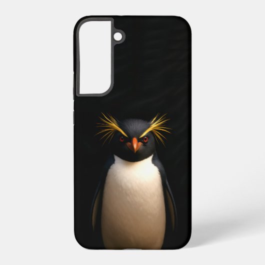 Black 4 Luxe Galaxy S22 Plus, Rockhopper Penguin Samsung Galaxy Hoesje (Achterkant)