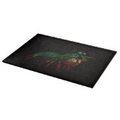 Black 4 Luxe Glass cutting board Mantis Shrimp Snijplank (Hoek)