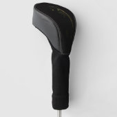 Black 4 Luxe Golf Driver Cover, Black Panther Golfheadcover (Schuin)