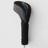 Black 4 Luxe Golf Driver Cover, Blue Yellow Macaw Golfheadcover (Schuin)