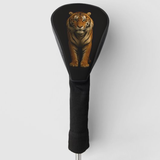 Black 4 Luxe Golf Driver Cover, Noble Tiger Golfheadcover (Voorkant)