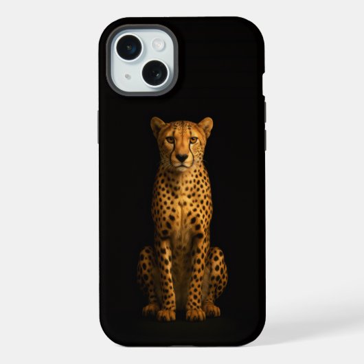 Black 4 Luxe, Guépard Élégant iPhone 15 Plus (Verso)