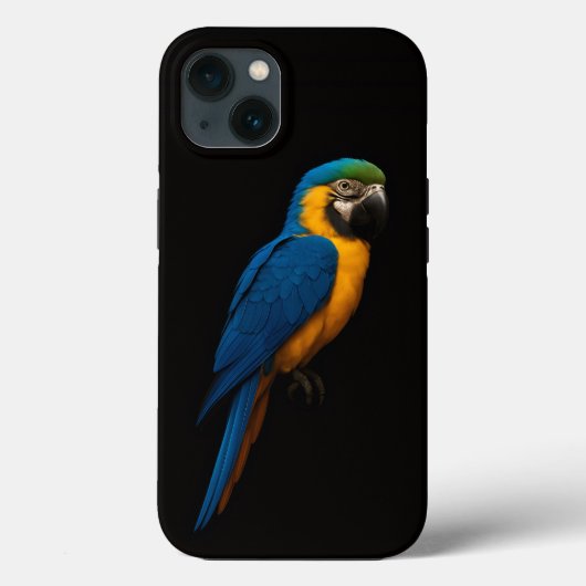 Black 4 Luxe iPhone 13, Blue Yellow Macaw Case-Mate iPhone Case (Achterkant)