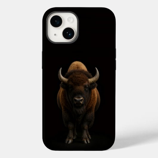 Black 4 Luxe iPhone 14 Mate, American Bison Case-Mate iPhone Case (Achterkant)